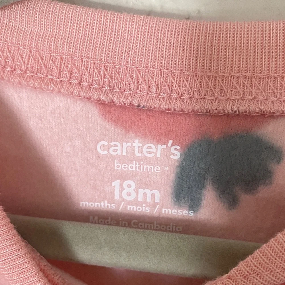 NWT Carter’s 18M Pink Strawberry Footed Pajamas 🍓 | Zip Up | OEKO-TEX - Picture 8 of 14